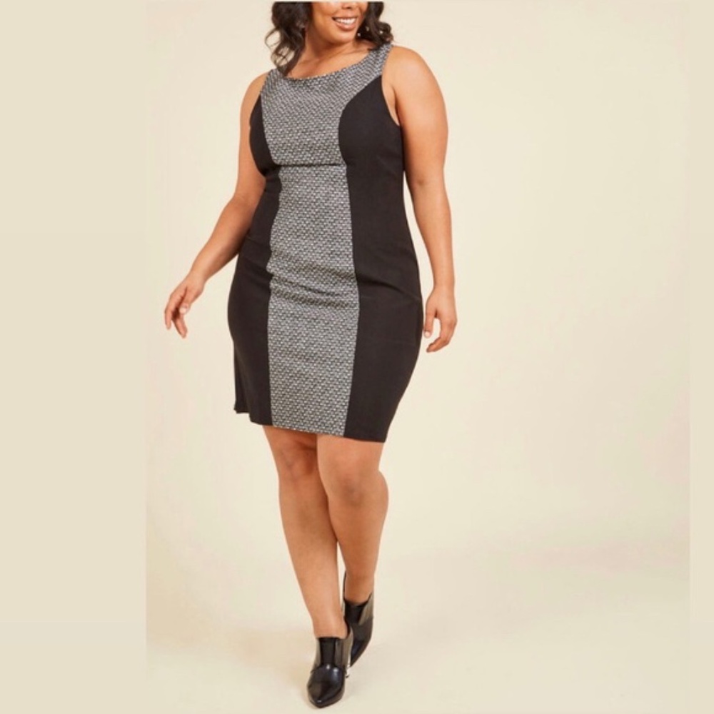 ModCloth Brainstorming Session Tweed Shift Dress